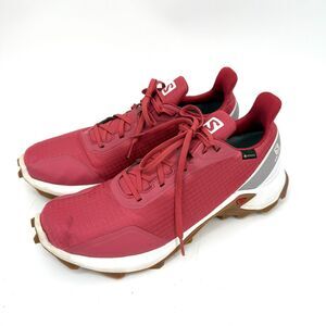 Salomon Alphacross GORE-TEX Trail Running Hiking Outdoor Shoes Red Men Size 11